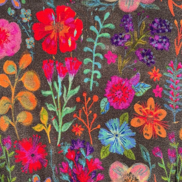 Natural Life Stevie "ButterSoft" Knit Mini Dress S rainbow garden long sleeve B - Picture 3 of 7